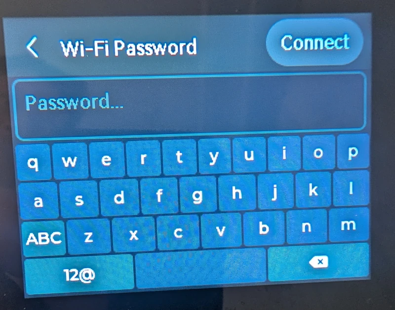 Indtast WiFi-adgangskode